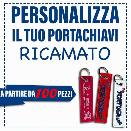 Portachiavi ricamato